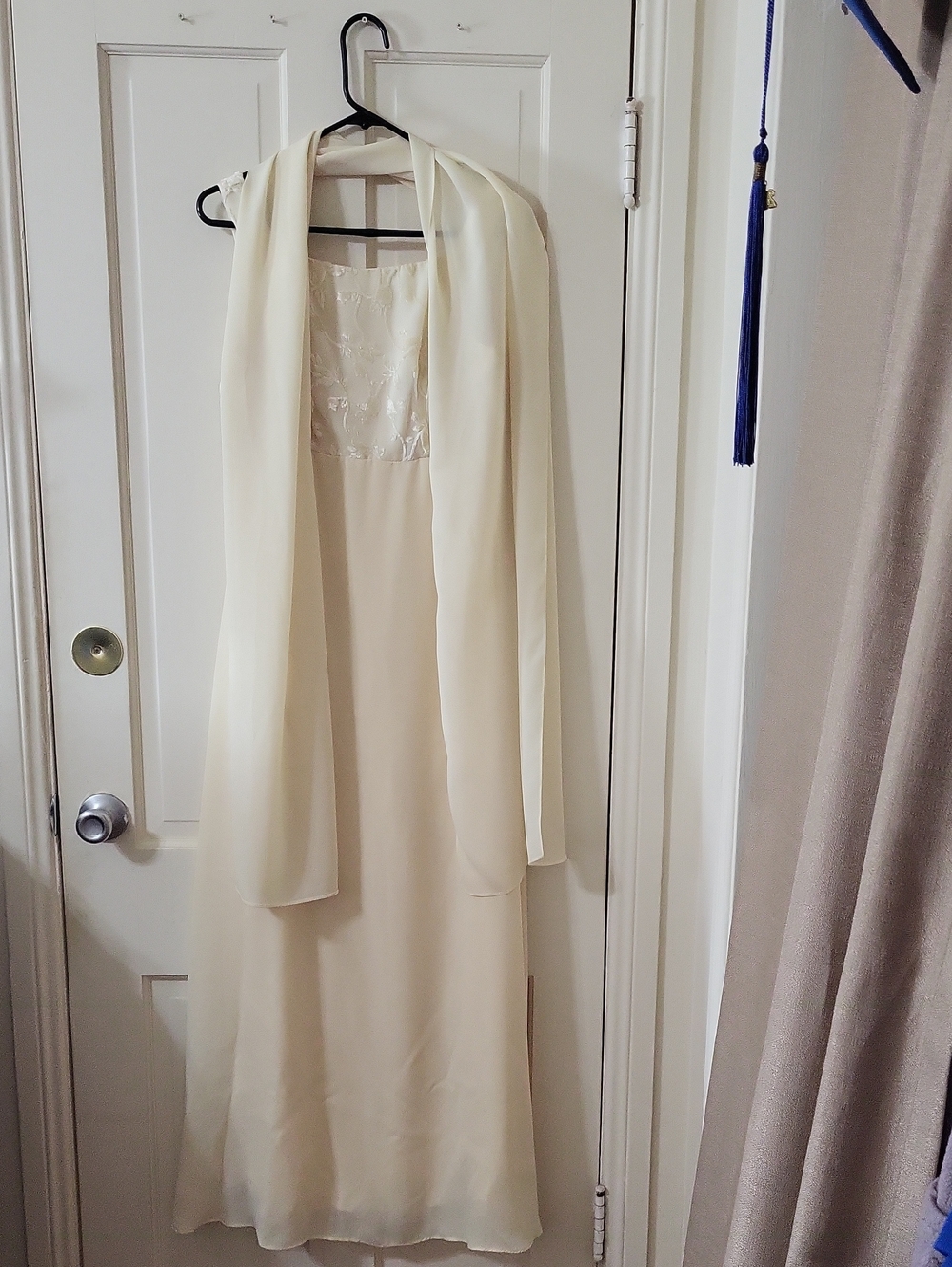 Vintage Pale Yellow Long Dress